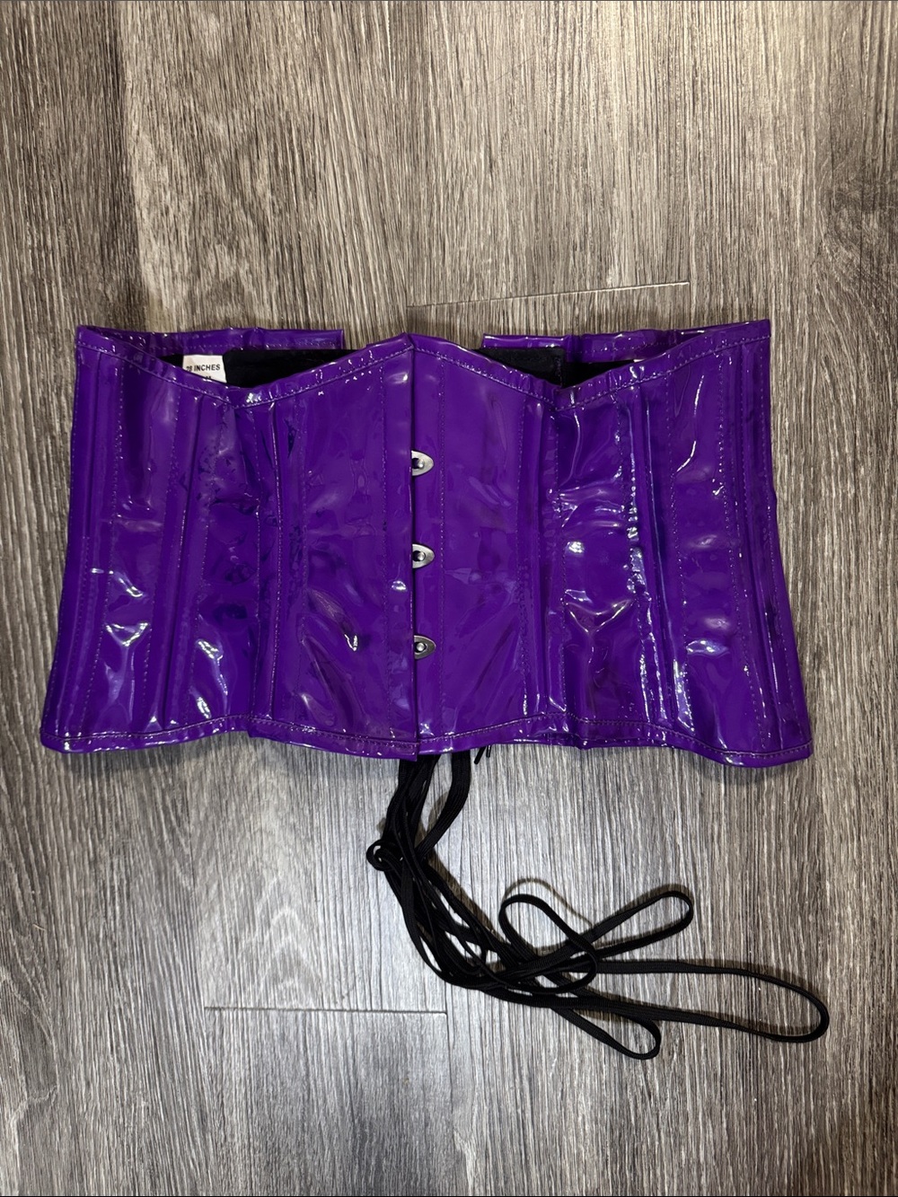 Goth Purple Vinyl UnderbustCorset